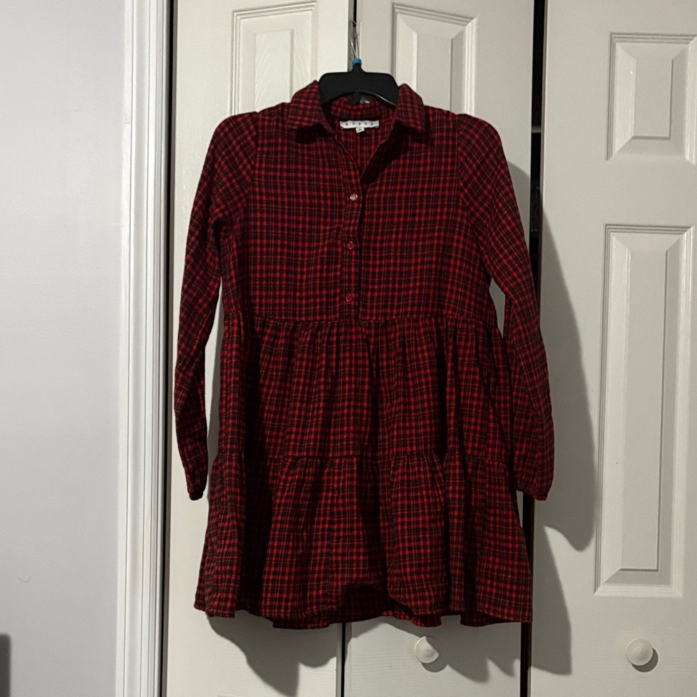 Plaid Red Dress